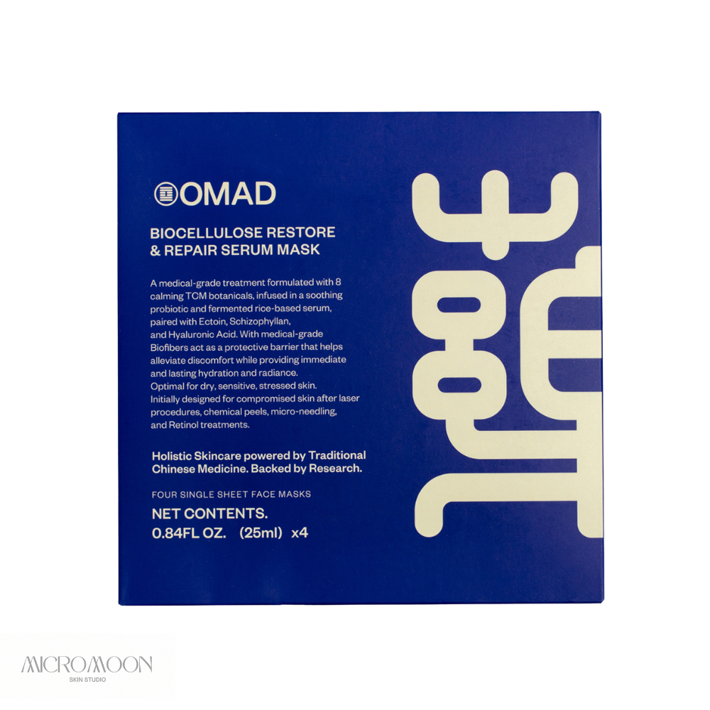 OMAD Beauty bio cellulose masks at Micromoon Skin Studio Cloverdale Surrey BC